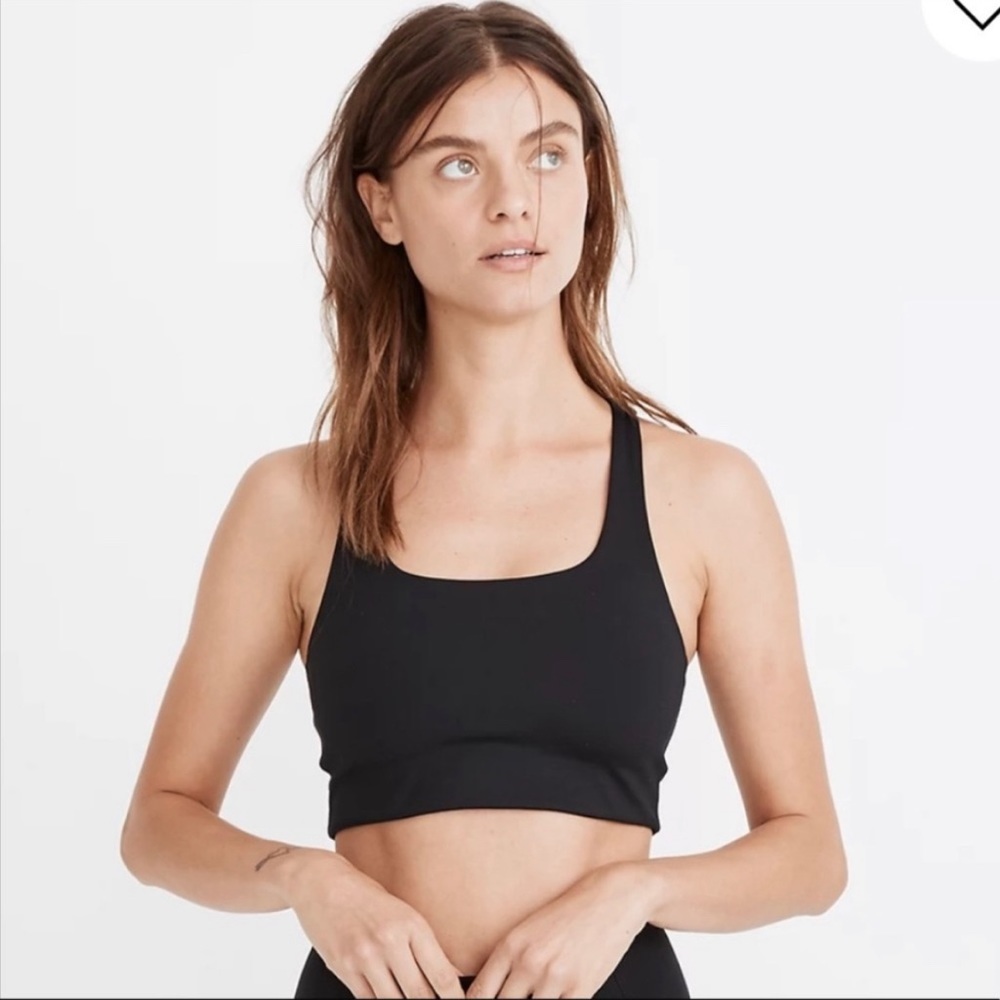 Girlfriend Collective | Paloma Racerback Bra Black - Medium